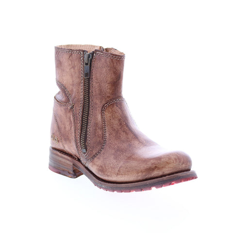 BedStu Eiffel F315403 Womens Brown Leather Zipper Casual Dress Boots