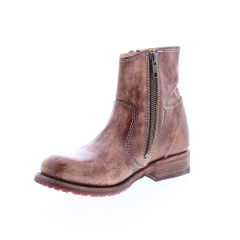 BedStu Eiffel F315403 Womens Brown Leather Zipper Casual Dress Boots