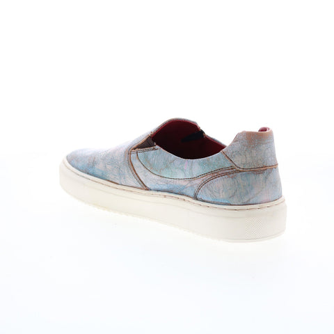 BedStu Hermione F319001 Womens Blue Leather Lifestyle Sneakers Shoes