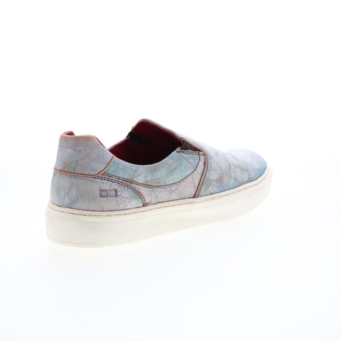 BedStu Hermione F319001 Womens Blue Leather Lifestyle Sneakers Shoes