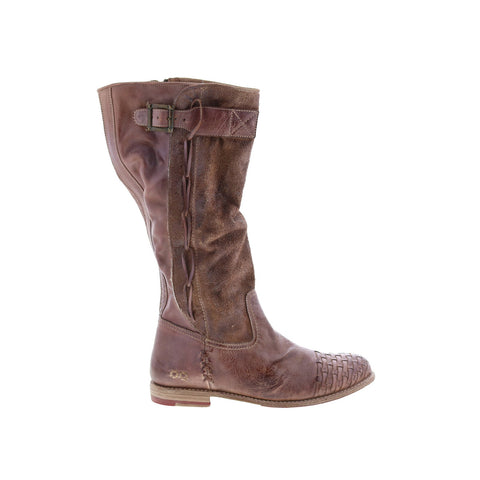 BedStu Endless F321006 Womens Brown Leather Zipper Knee High Boots