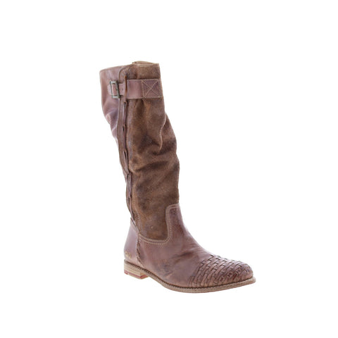 BedStu Endless F321006 Womens Brown Leather Zipper Knee High Boots
