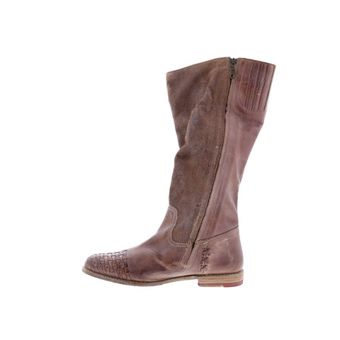 BedStu Endless F321006 Womens Brown Leather Zipper Knee High Boots