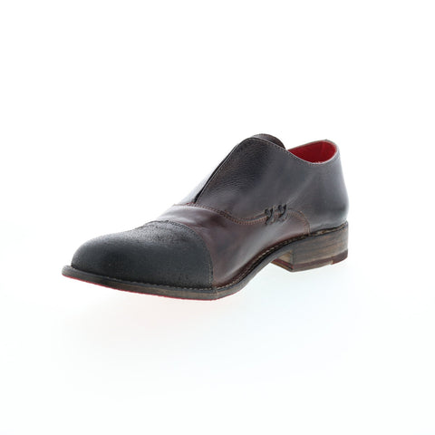 BedStu Garden M F321114 Womens Black Leather Slip On Loafer Flats Shoes