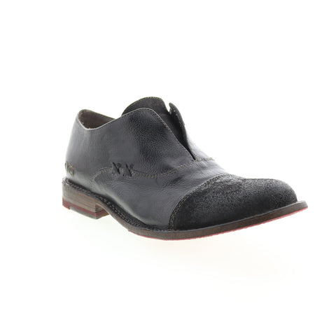 BedStu Garden M F321114 Womens Black Leather Slip On Loafer Flats Shoes
