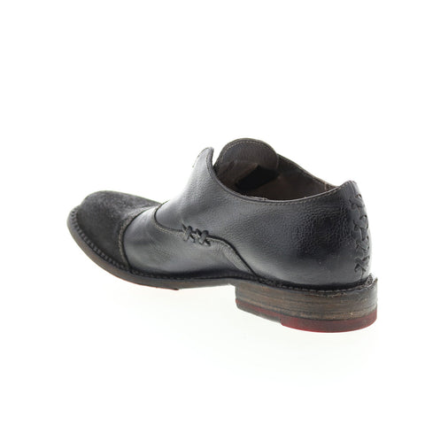 BedStu Garden M F321114 Womens Black Leather Slip On Loafer Flats Shoes