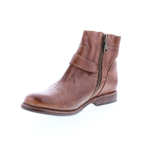 BedStu Becca F321118 Womens Brown Leather Hook & Loop Casual Dress Boots