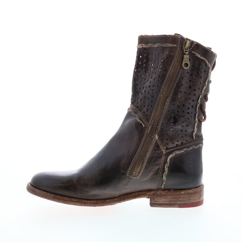 BedStu Cheshire S F321141 Womens Brown Leather Lace Up Casual Dress Boots