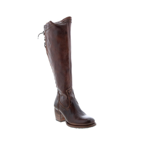 BedStu Fortune F322011 Womens Brown Leather Zipper Knee High Boots