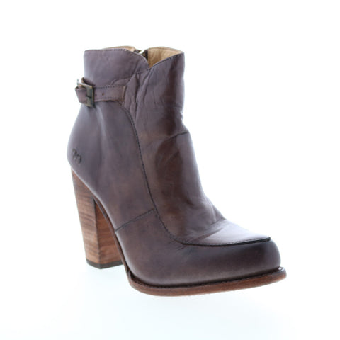 BedStu Isla F323000 Womens Brown Leather Hook & Loop Casual Dress Boots