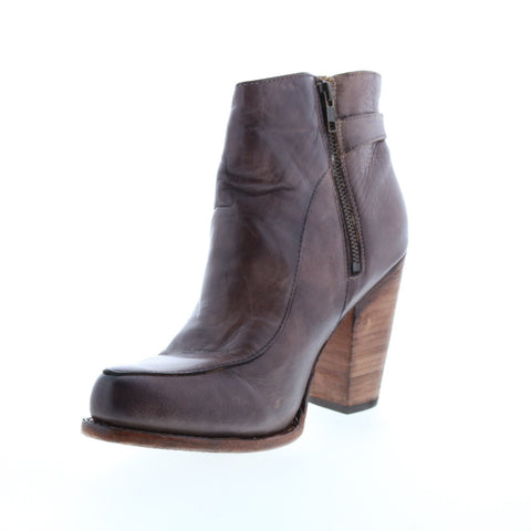 BedStu Isla F323000 Womens Brown Leather Hook & Loop Casual Dress Boots