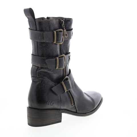 BedStu Blanchett F328003 Womens Black Leather Casual Dress Boots