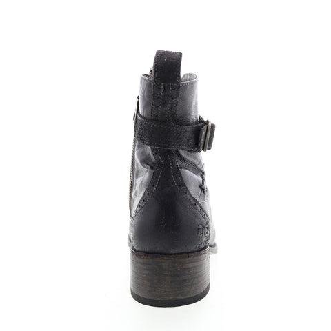 BedStu Era F328009 Womens Black Leather Lace Up Casual Dress Boots
