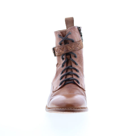 BedStu Era F328009 Womens Brown Leather Lace Up Casual Dress Boots