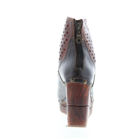 BedStu Nadea F328020 Womens Black Leather Zipper Casual Dress Boots