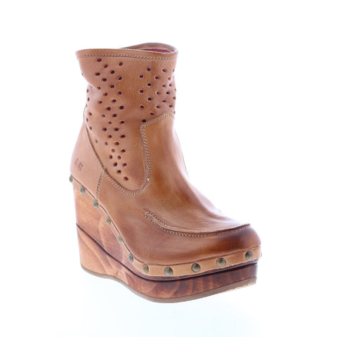 Bed Stu Nadea F328020 Womens Brown Leather Zipper Casual Dress Boots