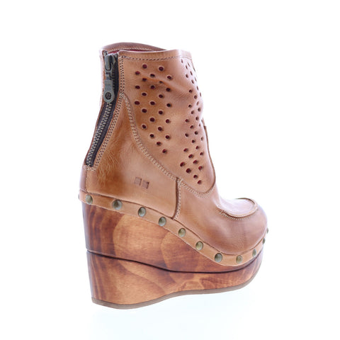 Bed Stu Nadea F328020 Womens Brown Leather Zipper Casual Dress Boots