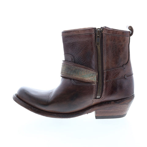BedStu Triple F331508 Womens Brown Leather Zipper Casual Dress Boots