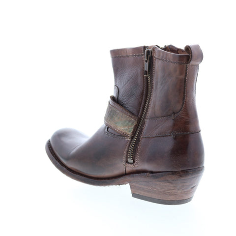 BedStu Triple F331508 Womens Brown Leather Zipper Casual Dress Boots
