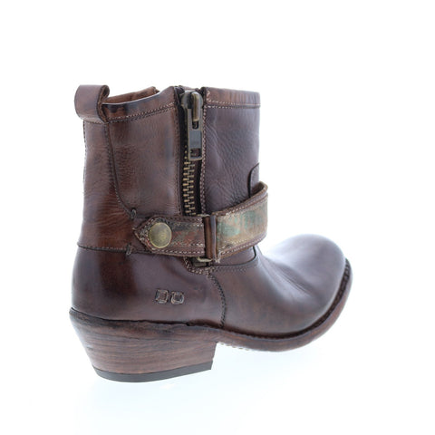 BedStu Triple F331508 Womens Brown Leather Zipper Casual Dress Boots