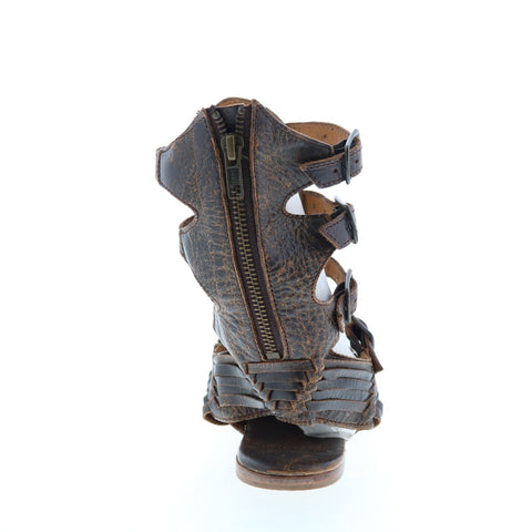 BedStu Aurelia F373010 Womens Brown Leather Gladiator Sandals Shoes