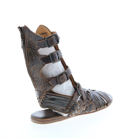BedStu Aurelia F373010 Womens Brown Leather Gladiator Sandals Shoes