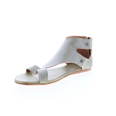 BedStu Soto F373012 Womens Green Leather Zipper Strap Sandals Shoes
