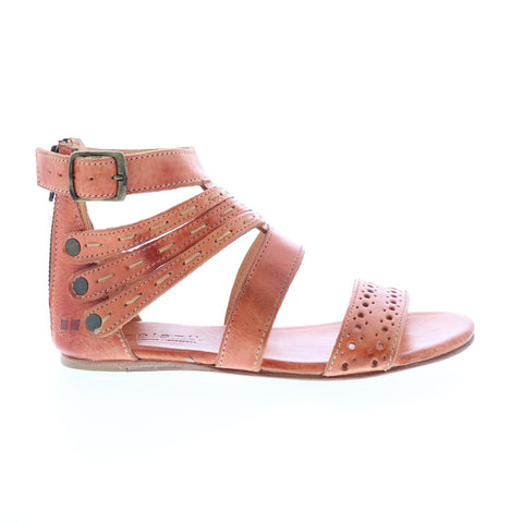 BedStu Artemis F373025 Womens Pink Leather Hook & Loop Strap Sandals Shoes