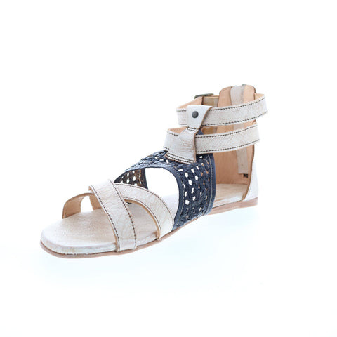 BedStu Capriana F373037 Womens Beige Leather Strap Sandals Shoes