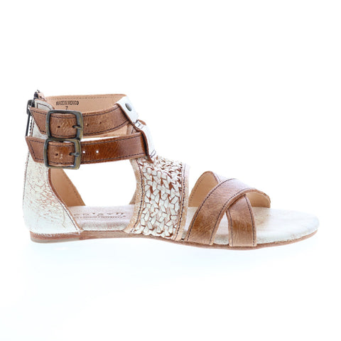 BedStu Capriana F373037 Womens Brown Leather Strap Sandals Shoes