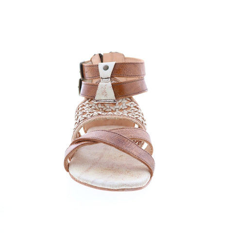 BedStu Capriana F373037 Womens Brown Leather Strap Sandals Shoes