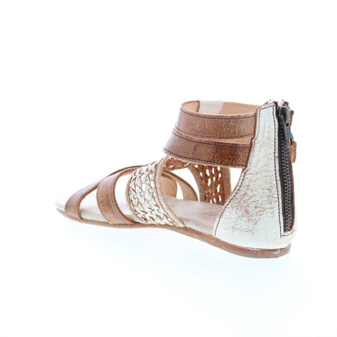BedStu Capriana F373037 Womens Brown Leather Strap Sandals Shoes