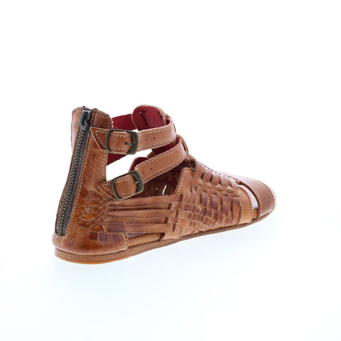 BedStu Claire II F373161 Womens Brown Leather Strap Sandals Shoes