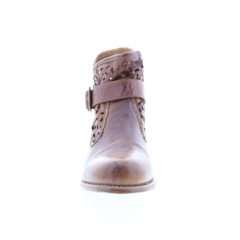 BedStu Heather F378101 Womens Brown Leather Ankle & Booties Boots