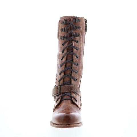 BedStu Shelby F378103 Womens Brown Leather Lace Up Casual Dress Boots