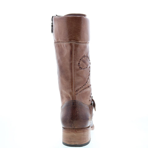 BedStu Shelby F378103 Womens Brown Leather Lace Up Casual Dress Boots