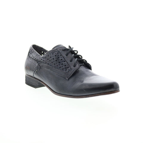 BedStu Brinsley F392016 Womens Blue Leather Oxfords & Lace Ups Casual Shoes