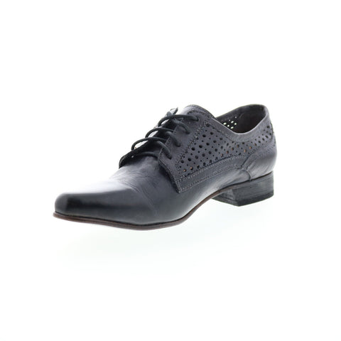 BedStu Brinsley F392016 Womens Blue Leather Oxfords & Lace Ups Casual Shoes
