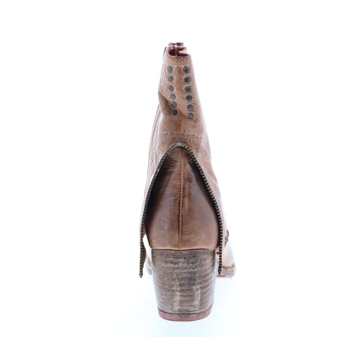 BedStu Iris F393015 Womens Brown Leather Zipper Casual Dress Boots