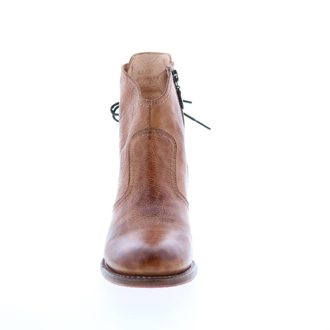 BedStu Xena F393017 Womens Brown Leather Lace Up Casual Dress Boots