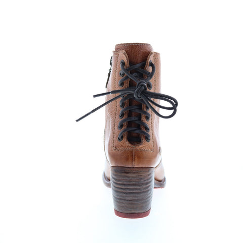 BedStu Xena F393017 Womens Brown Leather Lace Up Casual Dress Boots