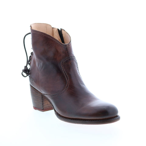 BedStu Xena F393017 Womens Brown Leather Lace Up Casual Dress Boots