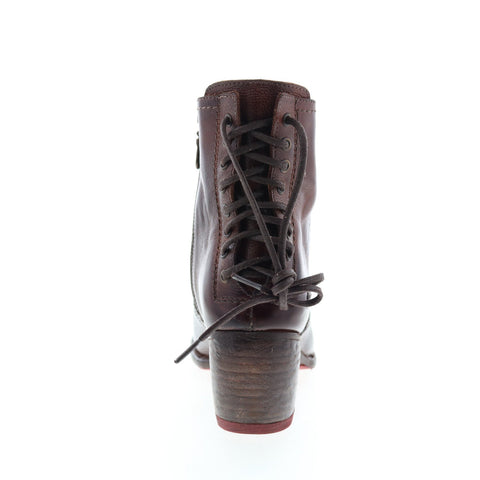 BedStu Xena F393017 Womens Brown Leather Lace Up Casual Dress Boots