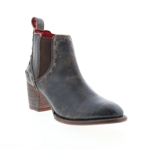 Bed Stu Brie F393023 Womens Black Leather Slip On Chelsea Boots