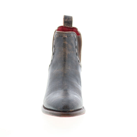 Bed Stu Brie F393023 Womens Black Leather Slip On Chelsea Boots