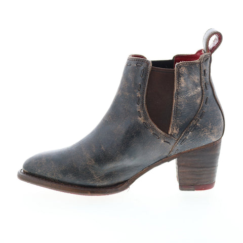 Bed Stu Brie F393023 Womens Black Leather Slip On Chelsea Boots