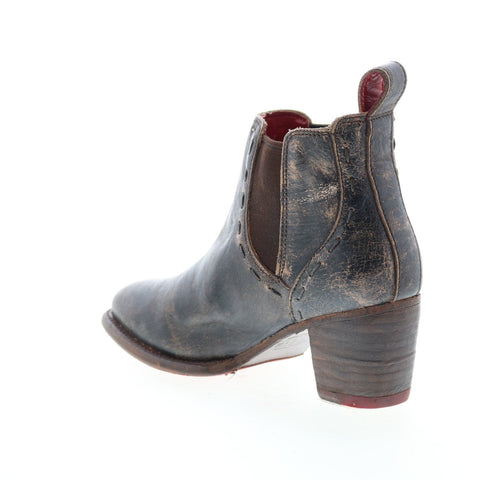 Bed Stu Brie F393023 Womens Black Leather Slip On Chelsea Boots