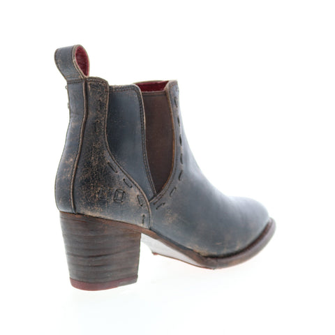 Bed Stu Brie F393023 Womens Black Leather Slip On Chelsea Boots