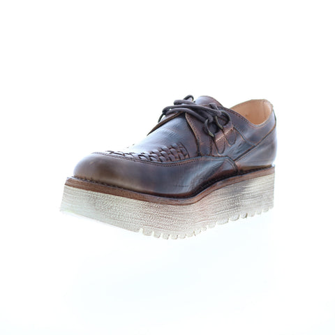 BedStu Elaine F395006 Womens Brown Leather Oxfords & Lace Ups Casual Shoes