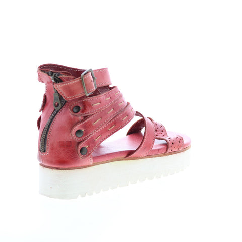 BedStu Artemia F395015 Womens Pink Leather Platform Sandals Shoes